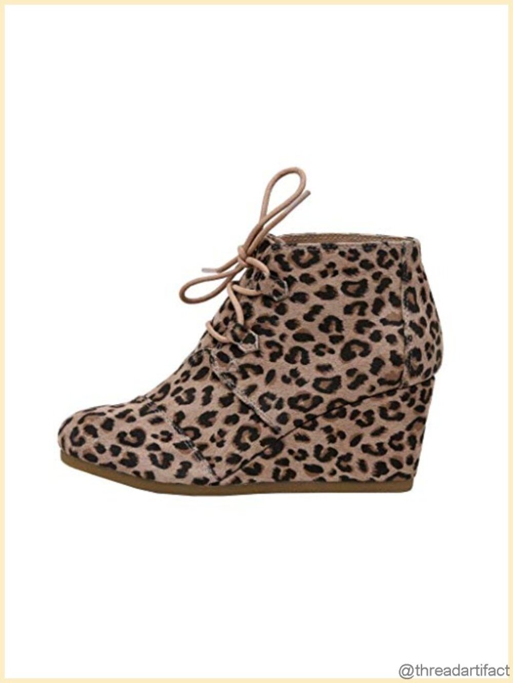 Wedge Bootie with Vegan Suede & Memory Foam – Wide Width